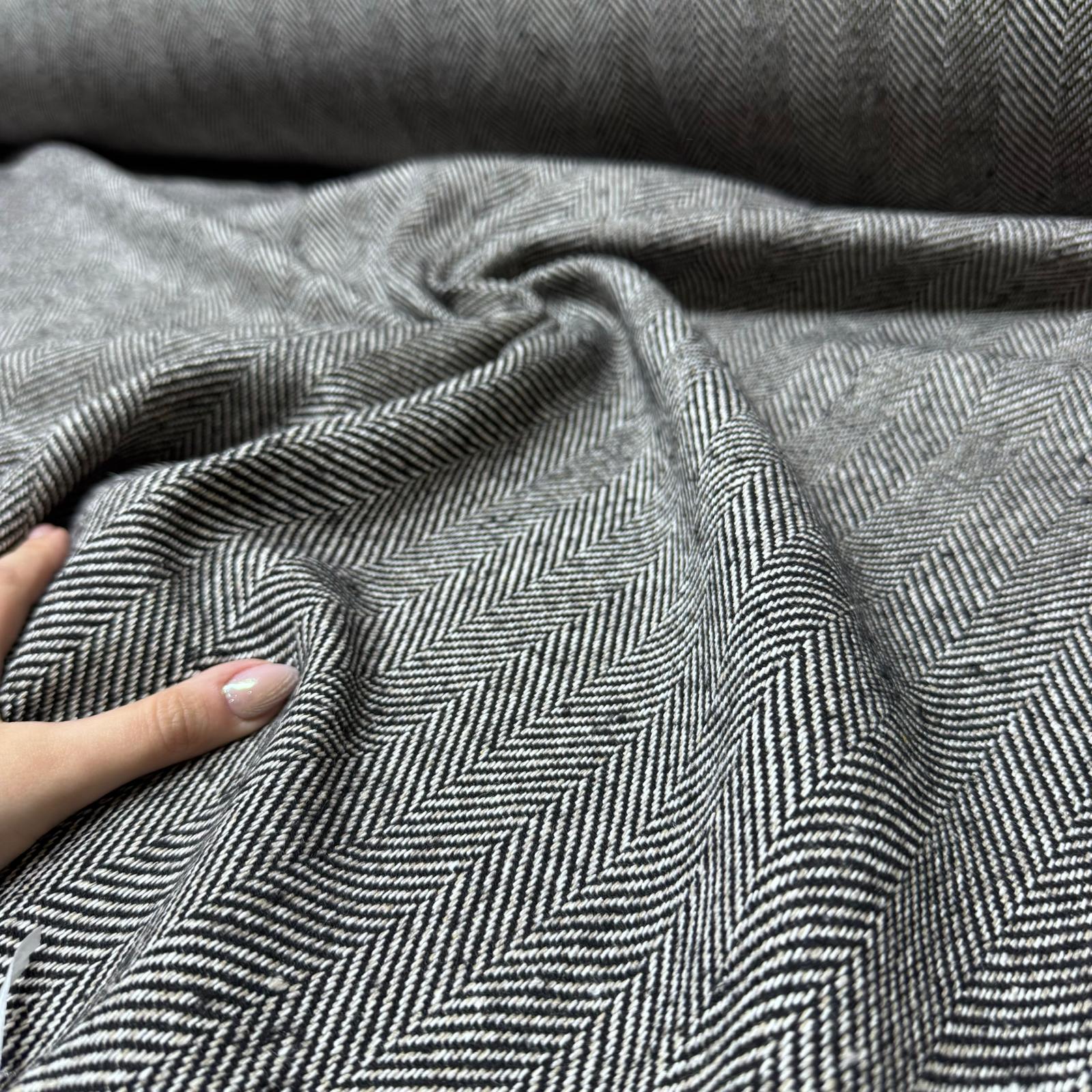 Tüvit Şanel Kumaş Balıksırtı Desen Çift En