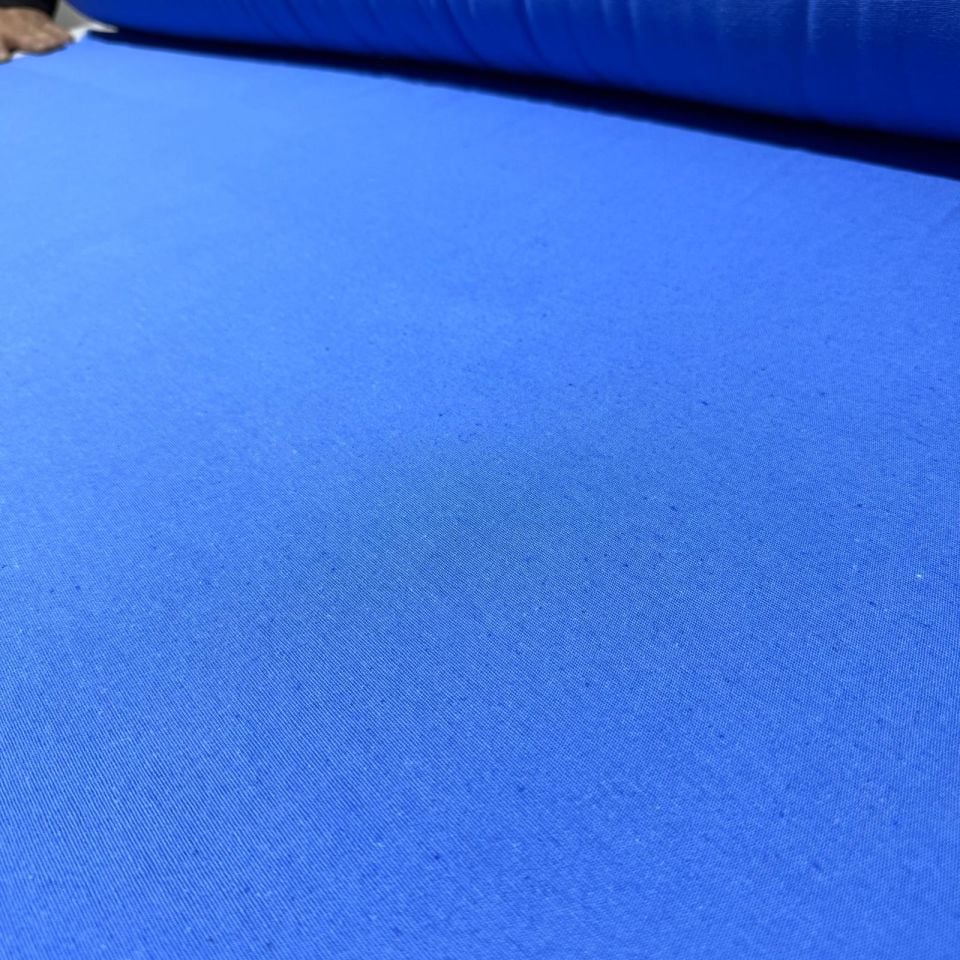 Keten Kumaş Mavi Renk Çift En %100 Pamuk