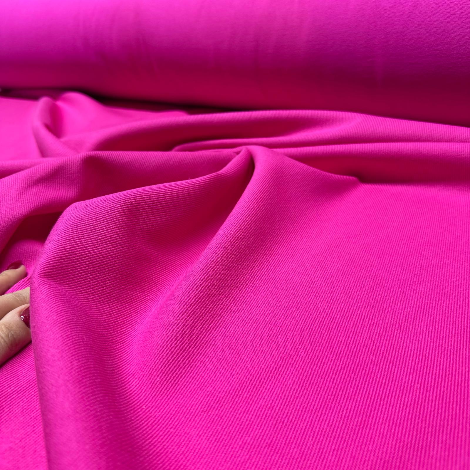 Gabardin Kumaş %100 Pamuk Çift En Pembe Renk