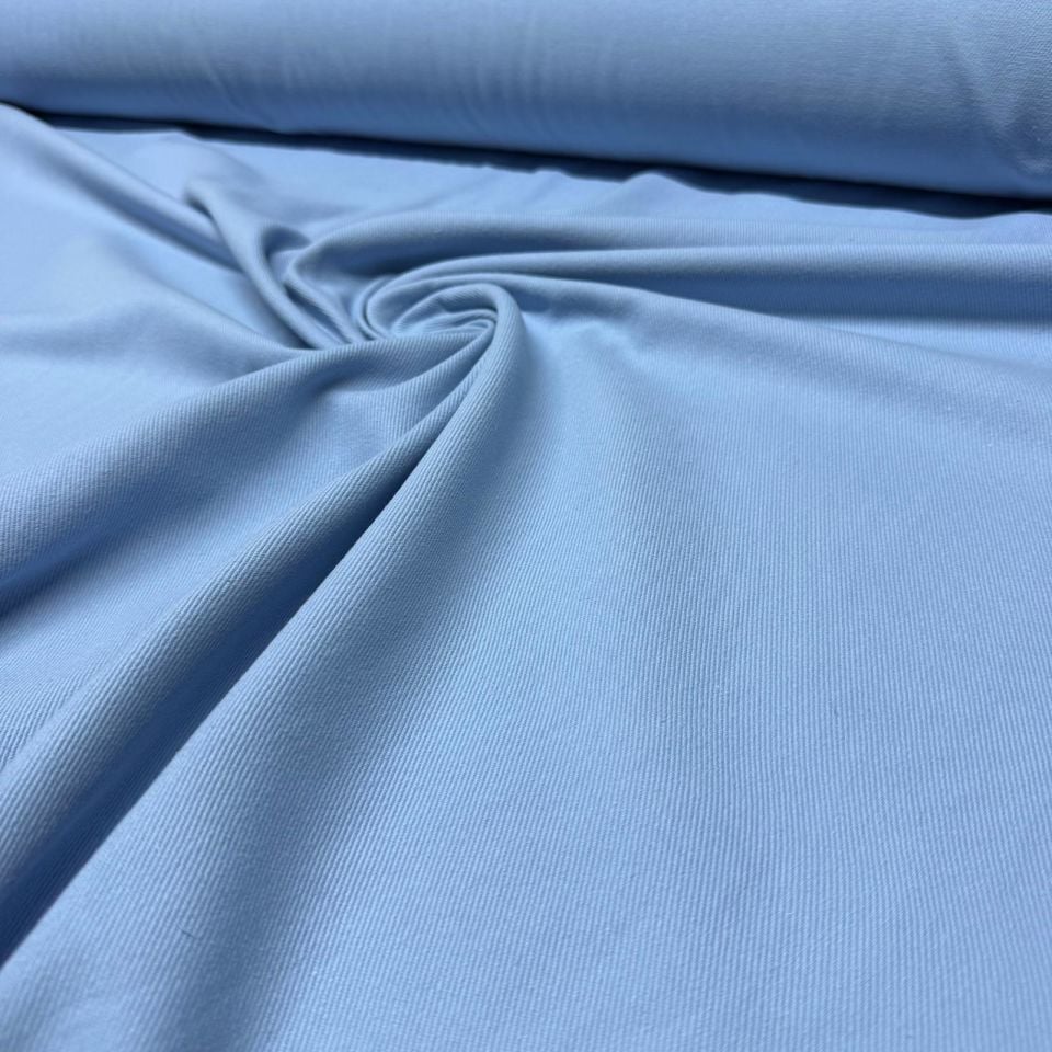 Gabardin Kumaş %100 Pamuk Çift En Bebe Mavi Renk