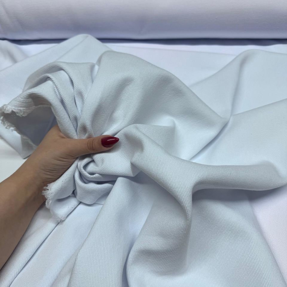 Gabardin Kumaş %100 Pamuk Çift En Beyaz Renk