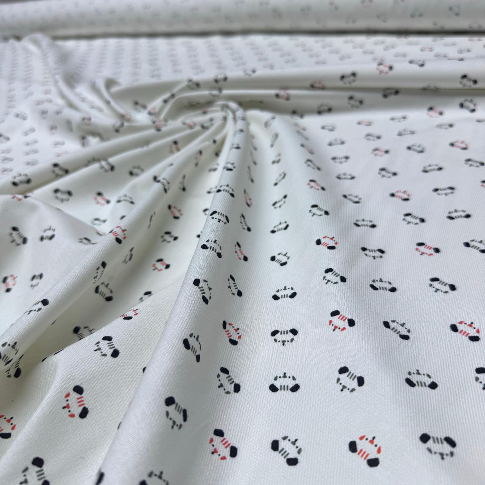 İnce Gabardin Kumaş %100 Pamuk Çift En Araba Desen