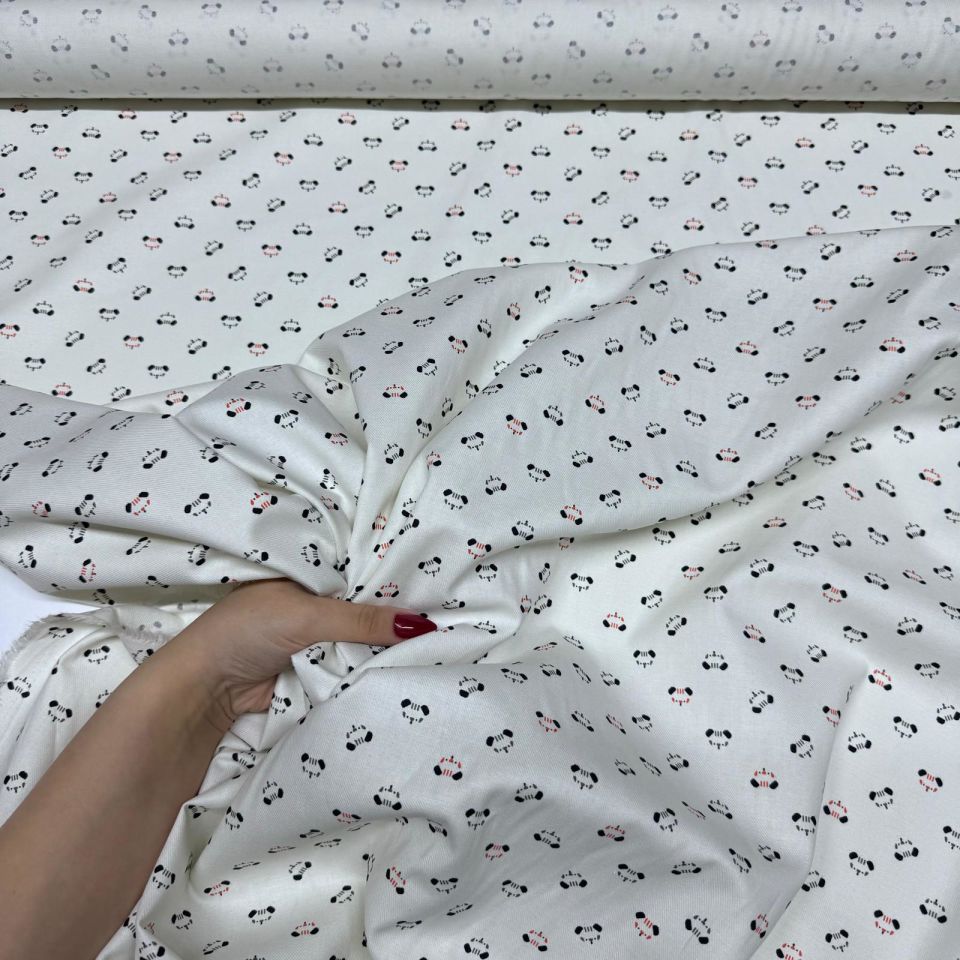 İnce Gabardin Kumaş %100 Pamuk Çift En Araba Desen