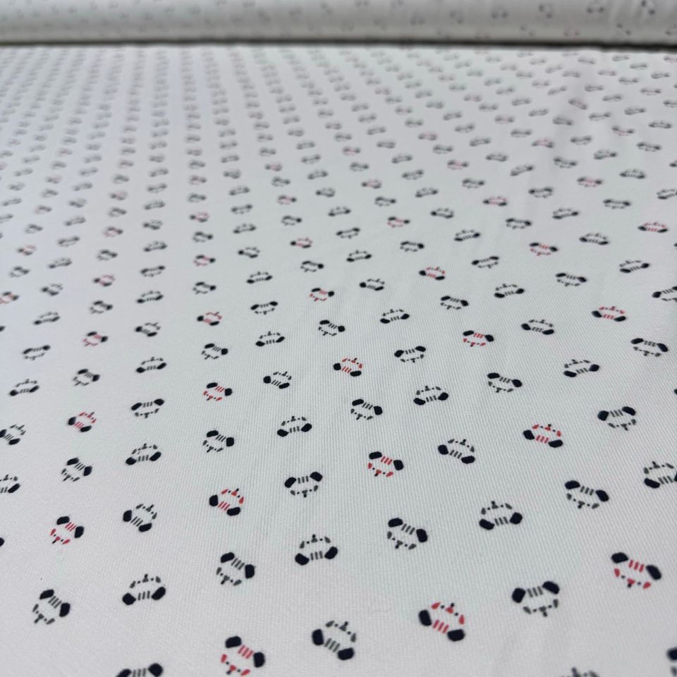 İnce Gabardin Kumaş %100 Pamuk Çift En Araba Desen