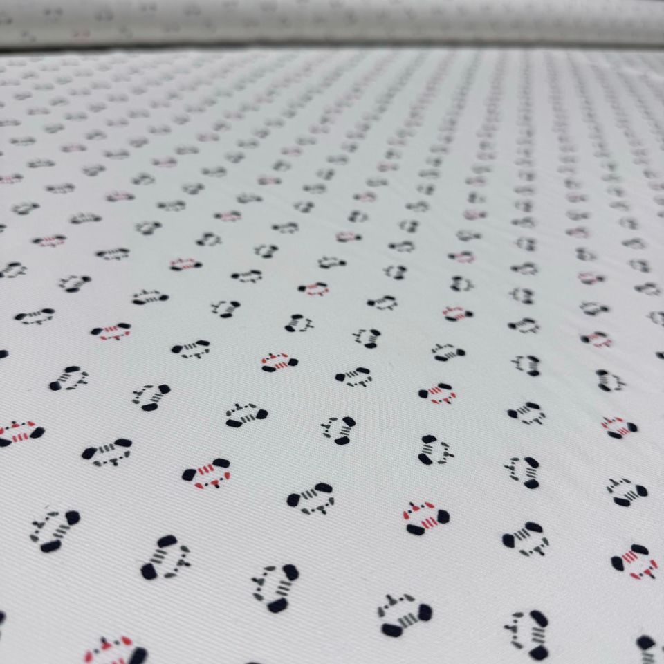 İnce Gabardin Kumaş %100 Pamuk Çift En Araba Desen