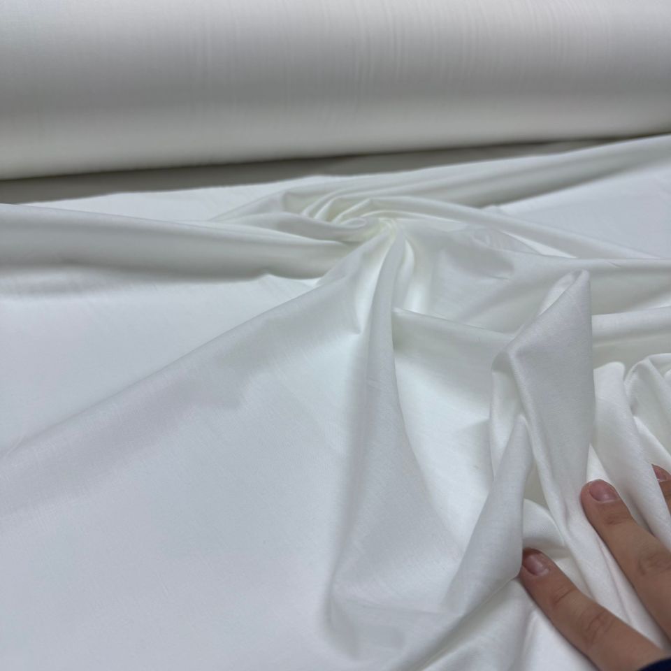 Kırık Beyaz&Ekru Vual Kumaş En 150 cm %100 Pamuk