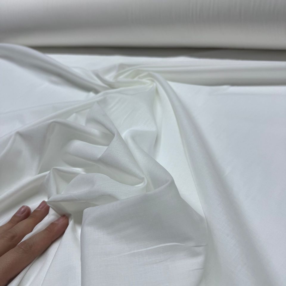 Kırık Beyaz&Ekru Vual Kumaş En 150 cm %100 Pamuk