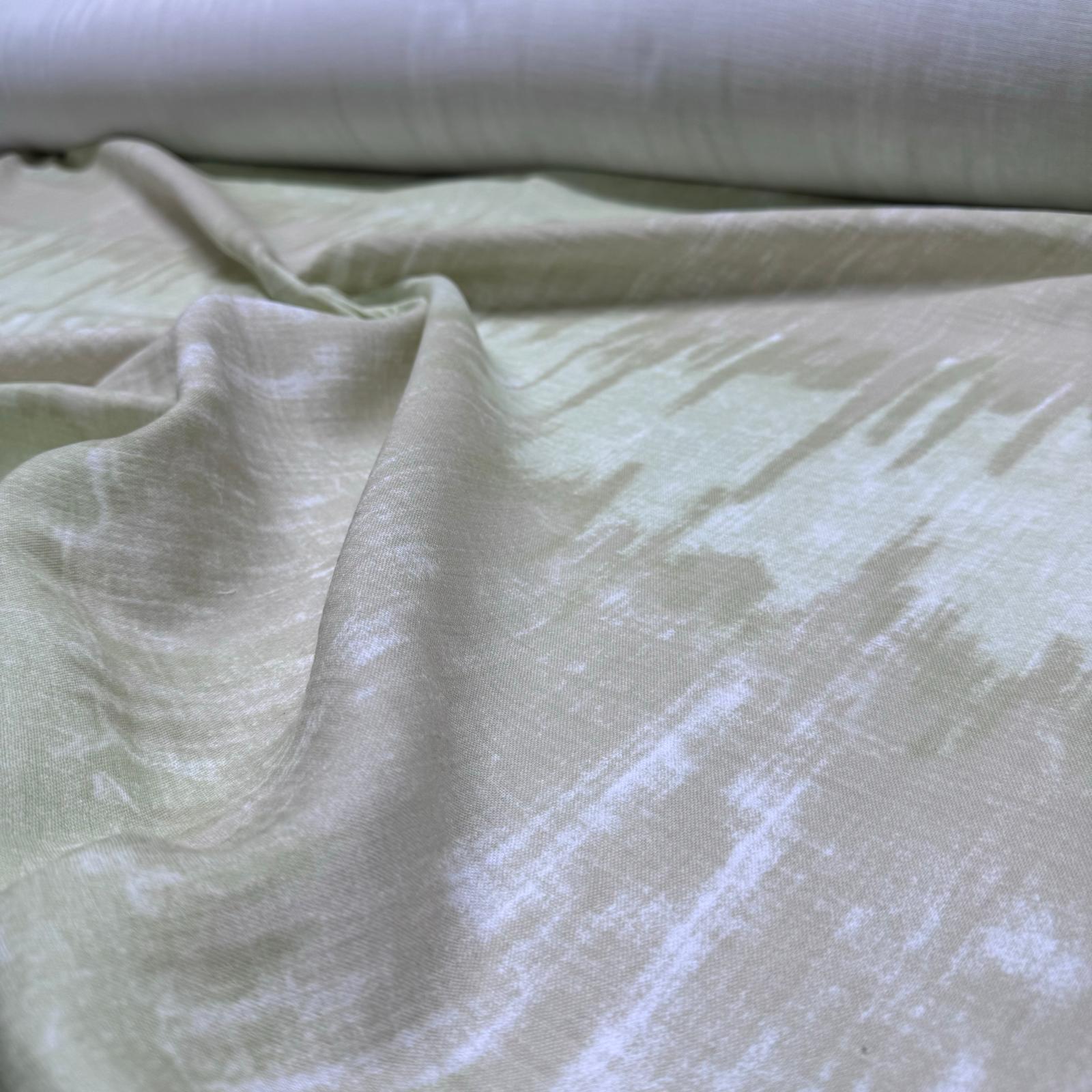 Çift Kat Müslin Kumaş Çift En %100 Pamuk Organik Sarı&Bej Batik Desen