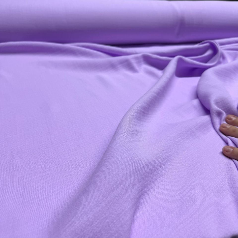 Çift Kat Müslin Kumaş Çift En %100 Pamuk Lila & Mor Renk