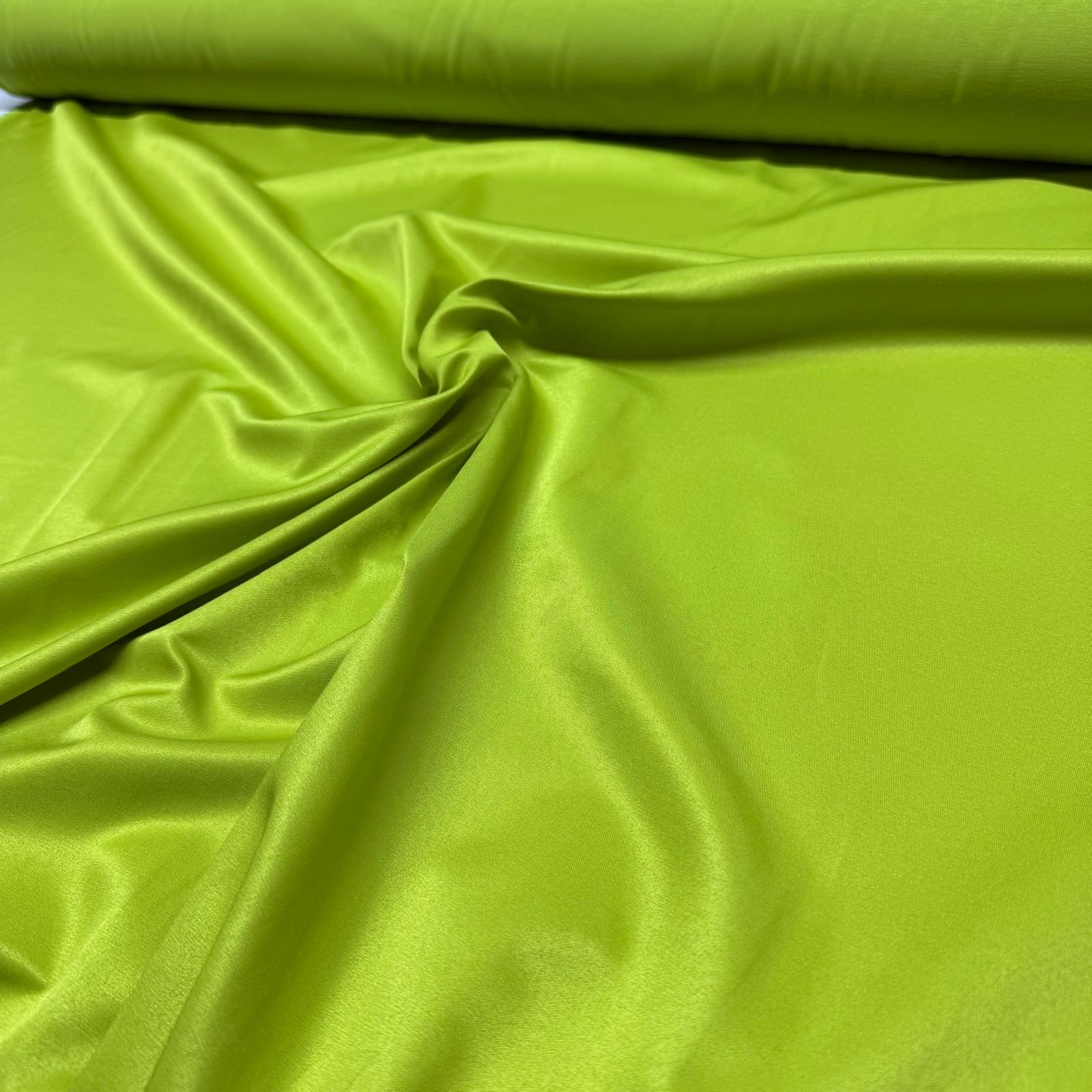 Poplin Kumaş Parlak Yağ Yeşili&Hardal Renk Çift En