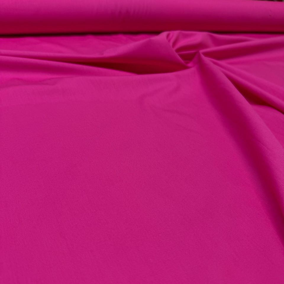 Poplin Kumaş Koyu Pembe Renk Çift En