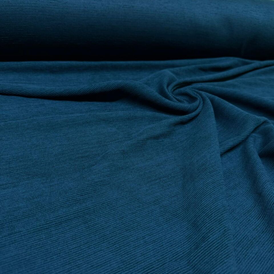 İtalyan Fitilli Kadife Kumaş Çift En Petrol Yeşil