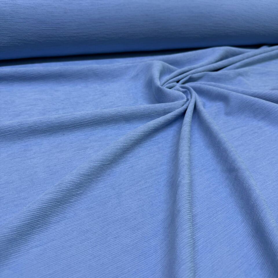 İtalyan Fitilli Kadife Kumaş Çift En Bebe Mavi