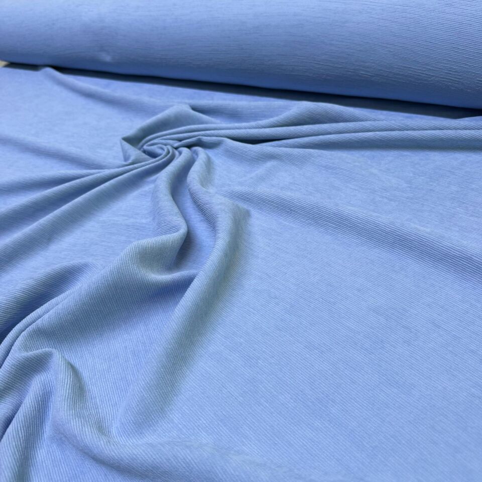 İtalyan Fitilli Kadife Kumaş Çift En Bebe Mavi