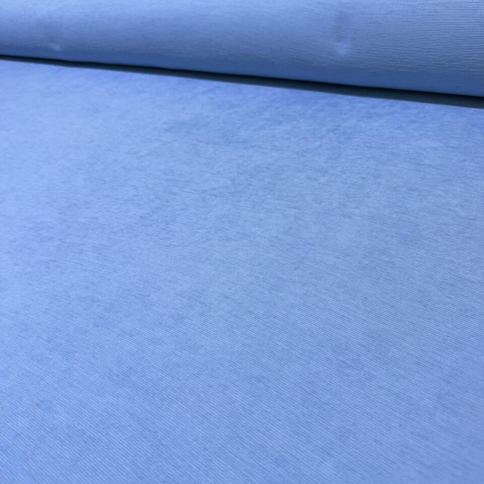 İtalyan Fitilli Kadife Kumaş Çift En Bebe Mavi