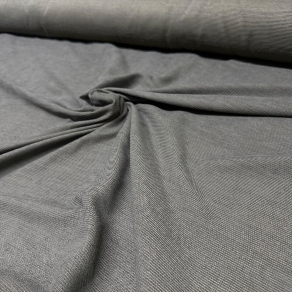 İtalyan Fitilli Kadife Kumaş Çift En Haki