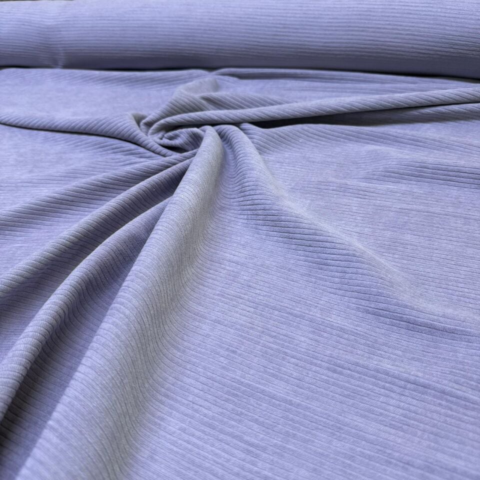 İtalyan Fitilli Kadife Kumaş Çift En Gri