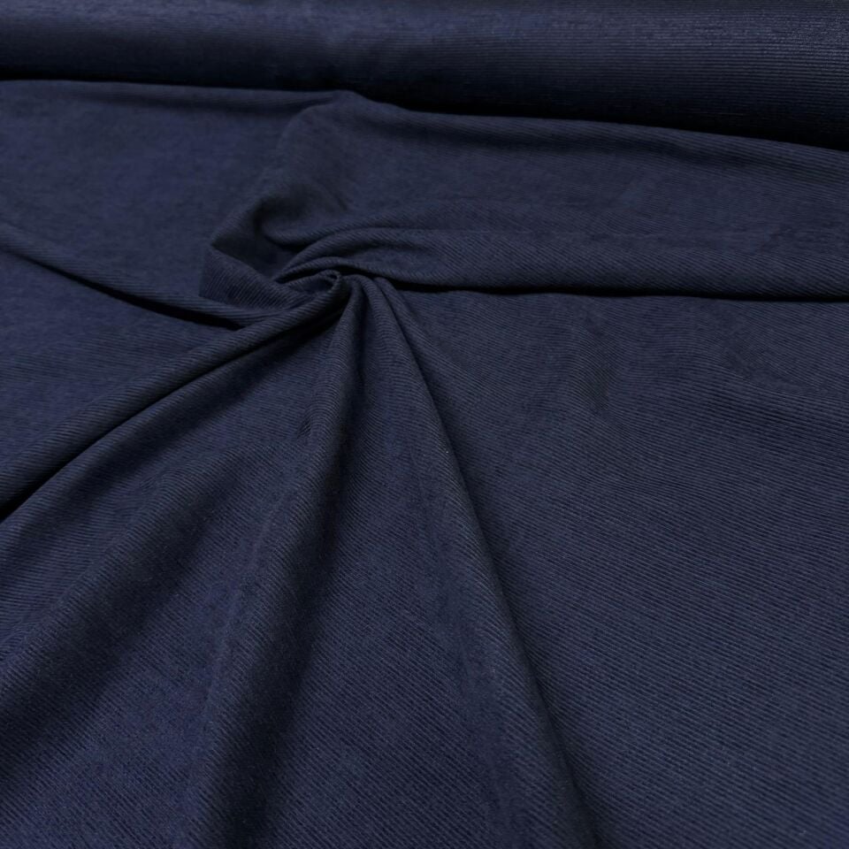 İtalyan Fitilli Kadife Kumaş Çift En Antrasit