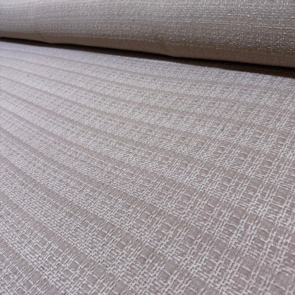 Tüvit Şanel Kumaş Çift En Bej & Vizon Renk