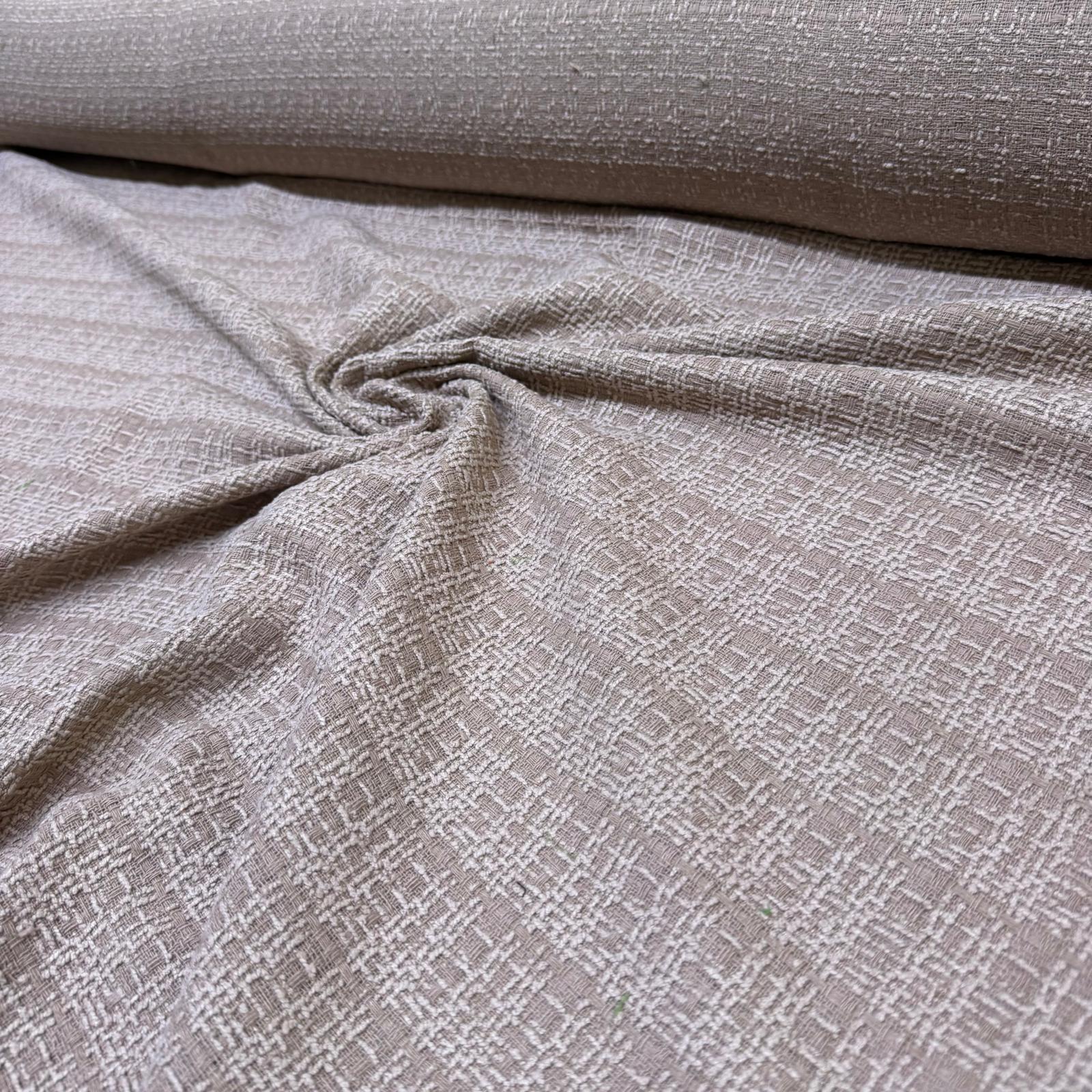 Tüvit Şanel Kumaş Çift En Bej & Vizon Renk