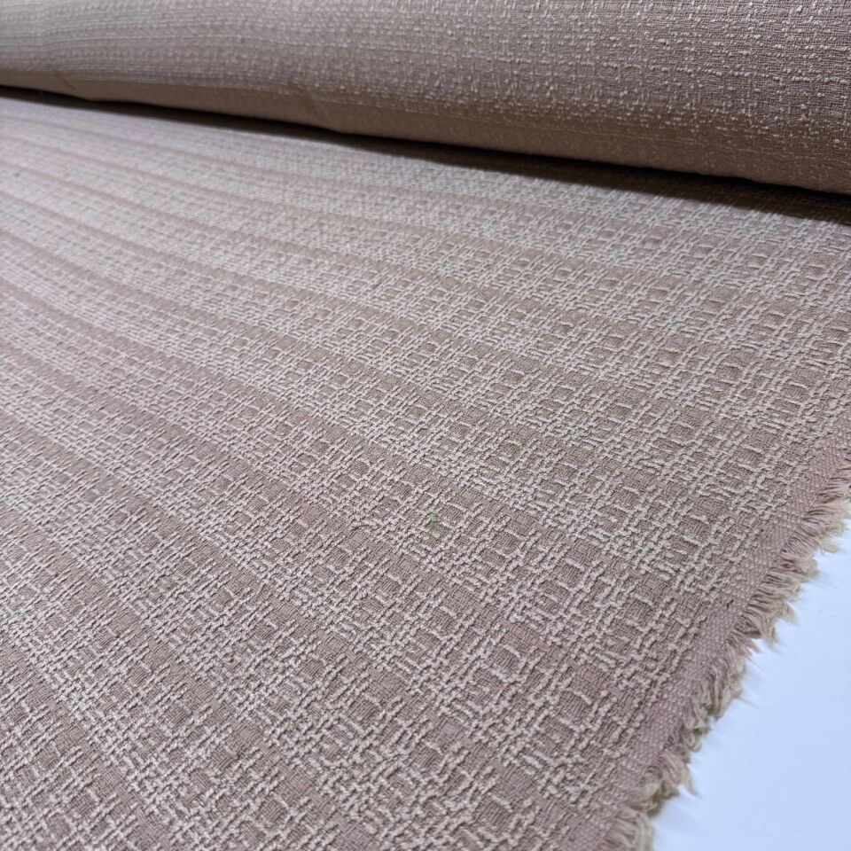 Tüvit Şanel Kumaş Çift En Bej & Vizon Renk