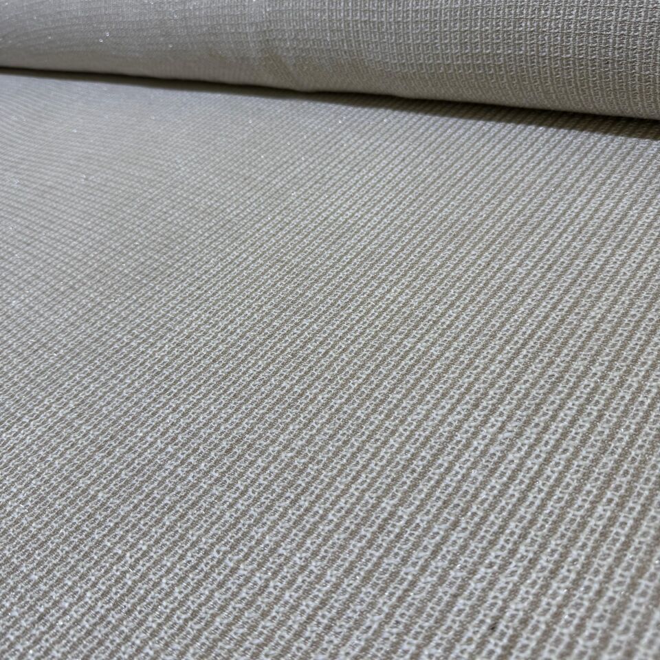 Tüvit Şanel Kumaş Çift En Simli Bej