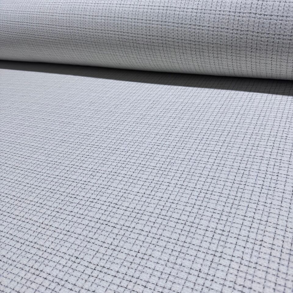 Tüvit Şanel Kumaş Çift En Simli Beyaz