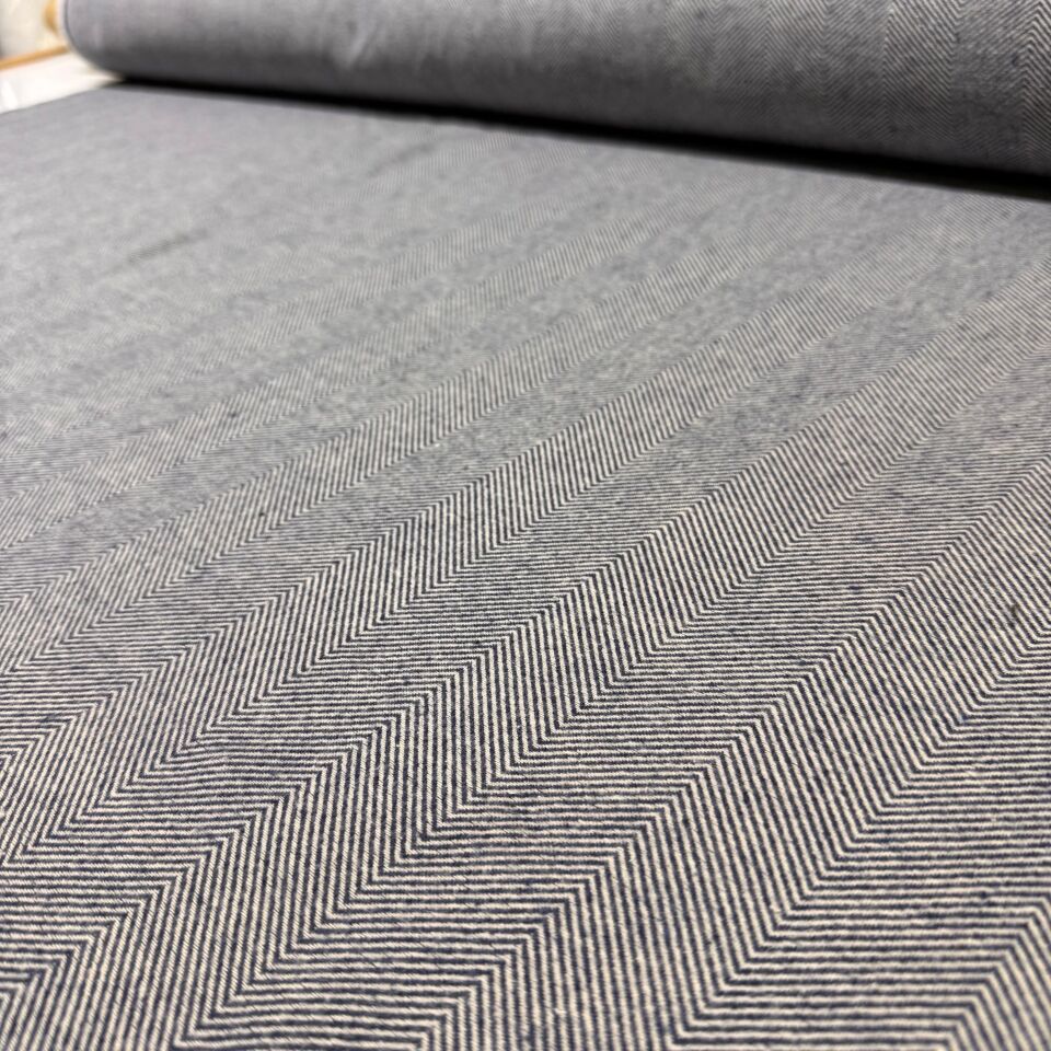 Tüvit Şanel Kumaş Çift En Esnek Likralı Zikzak Gri