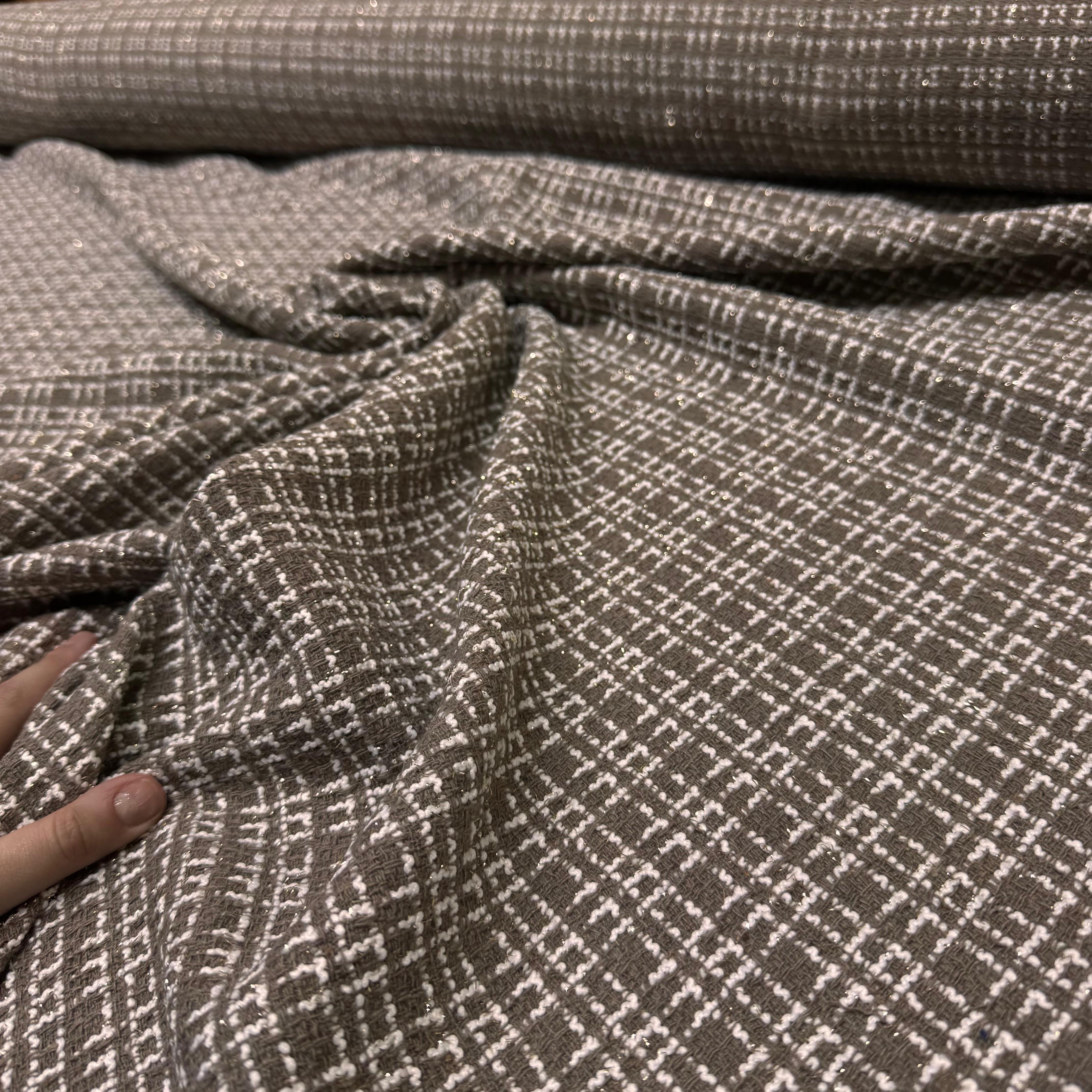 Tüvit Şanel Kumaş Çift En Simli Vizon