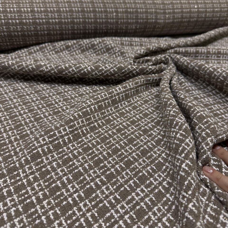 Tüvit Şanel Kumaş Çift En Simli Vizon