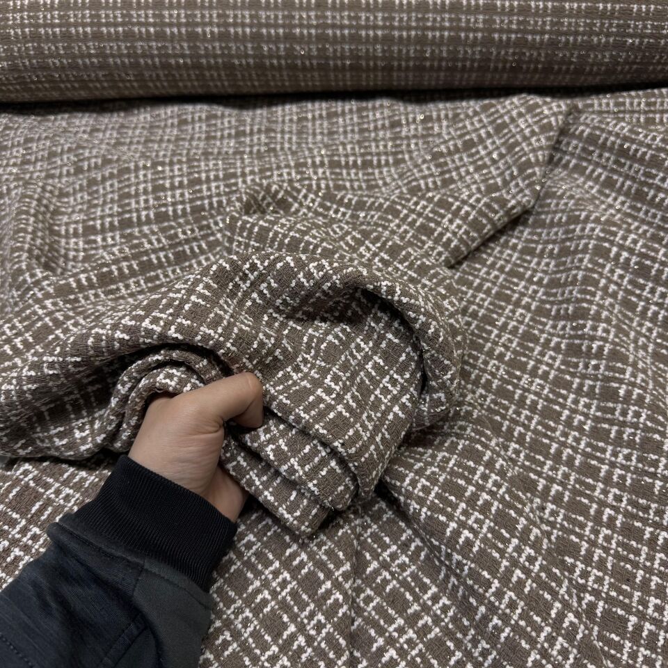 Tüvit Şanel Kumaş Çift En Simli Vizon